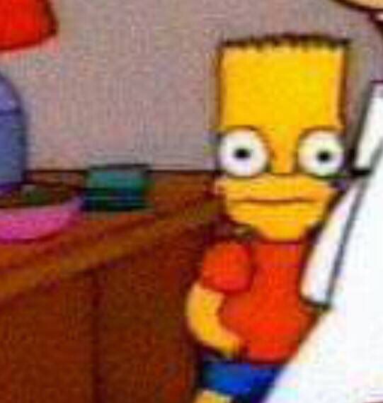 Big eyed bart simpson — Reaction meme