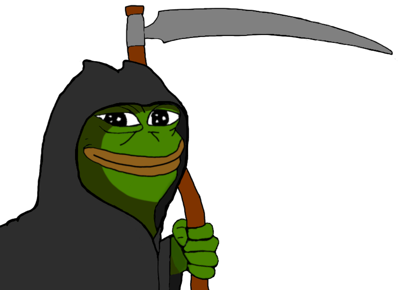 Pepe smug grim reaper — Pepe meme