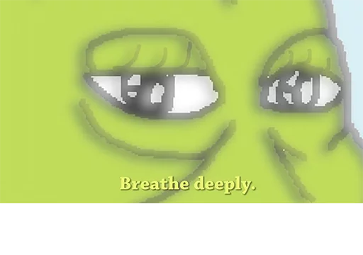 Breathe deeply meditation Groyper sticker — Sticker Packs meme
