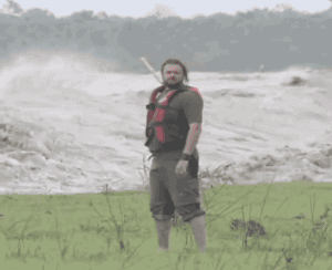 Man Facing Flood — Reaction meme