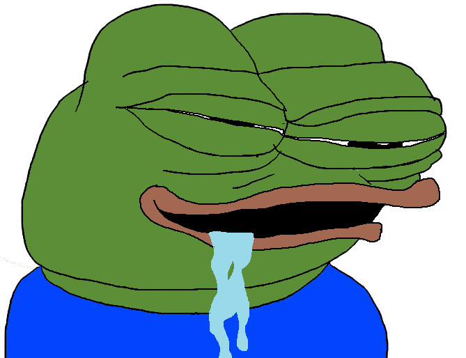 Pepe drooling. happypng — Pepe meme