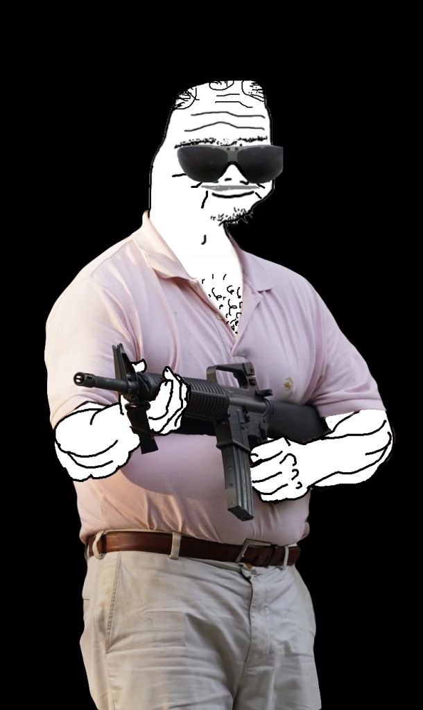 Boomer holding m16 — Boomer meme
