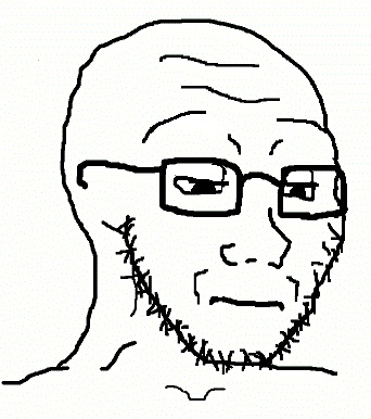 Wojak soy boy sad glasses — Wojak meme