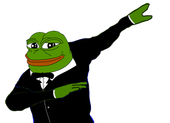 Pepe dabbing tux — Pepe meme