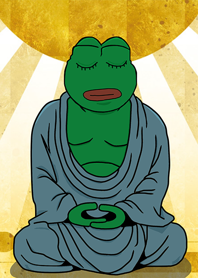 Pepe buddist meditation — Pepe meme