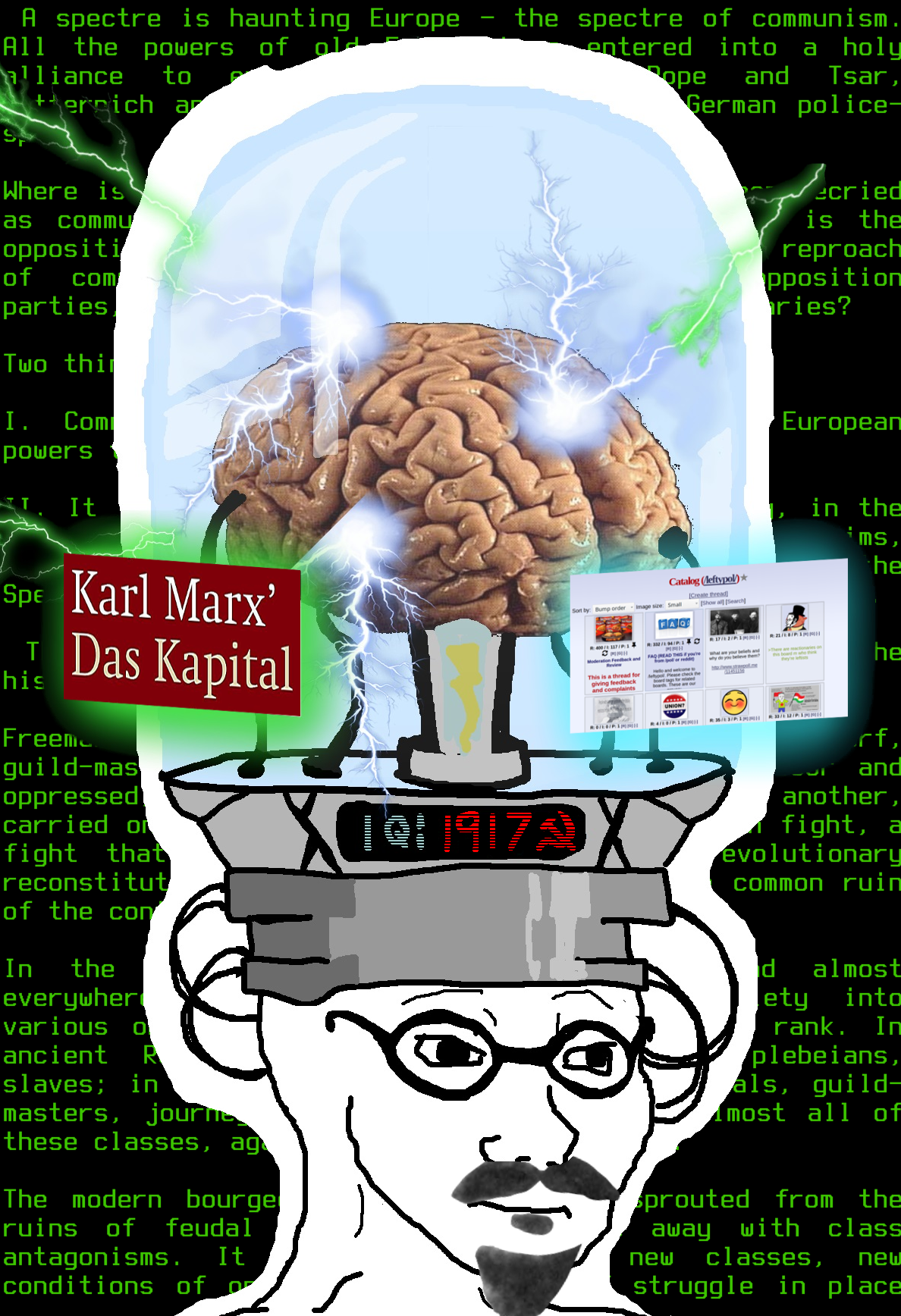 Wojak communist brain — Wojak meme