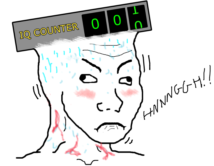 Brainlet wojak iq counter — Brainlet meme