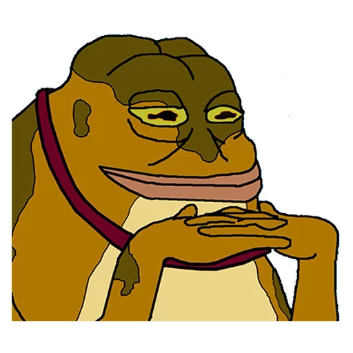 Golden indian portrait Groyper sticker — Sticker Packs meme