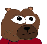 Bobo nervous hand on chin — Bobo meme