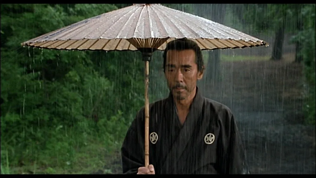 Misawa Ihei Walking with Umbrella in Rain — Templates meme