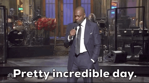 Dave Chapelle Pretty Incredible Day — Reaction meme