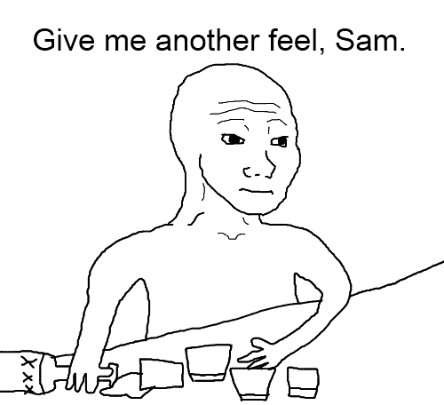 Wojak wants another feel — Wojak meme