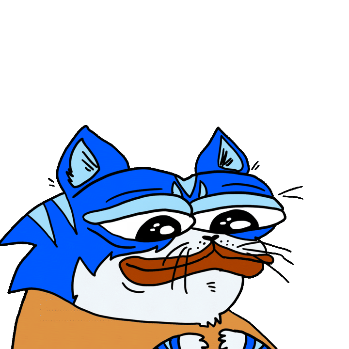 Toshi cat getting pets — $TOSHI meme