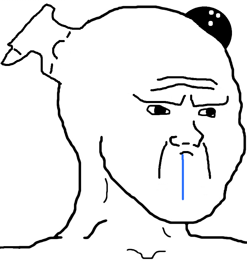 Brainlet anvil bowling ball brain — Brainlet meme