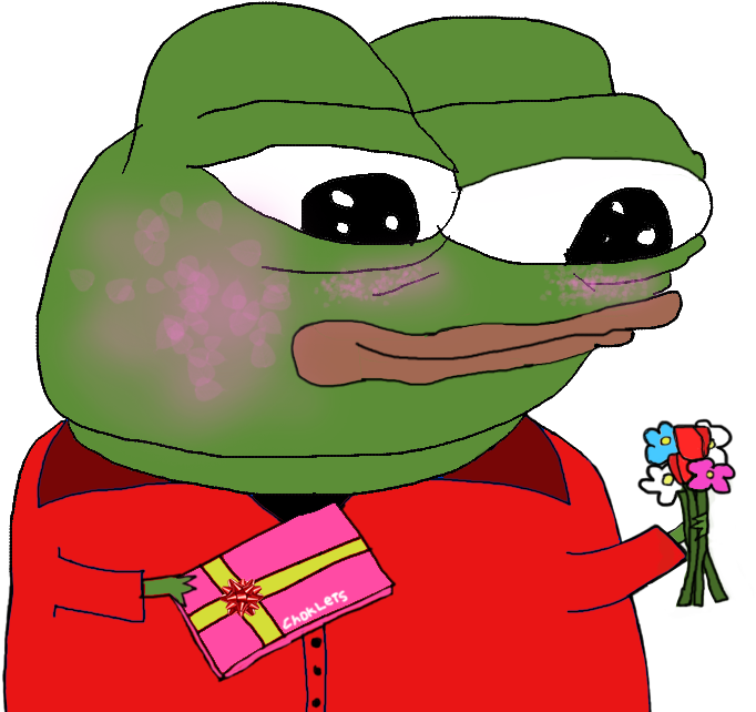 Pepe chocolates and flowers — Pepe meme