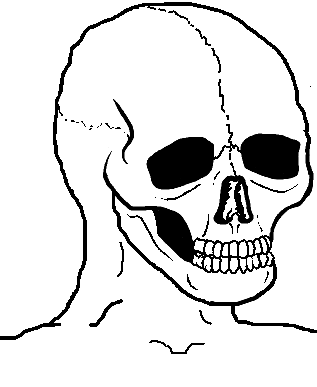 Wojak skull — Wojak meme