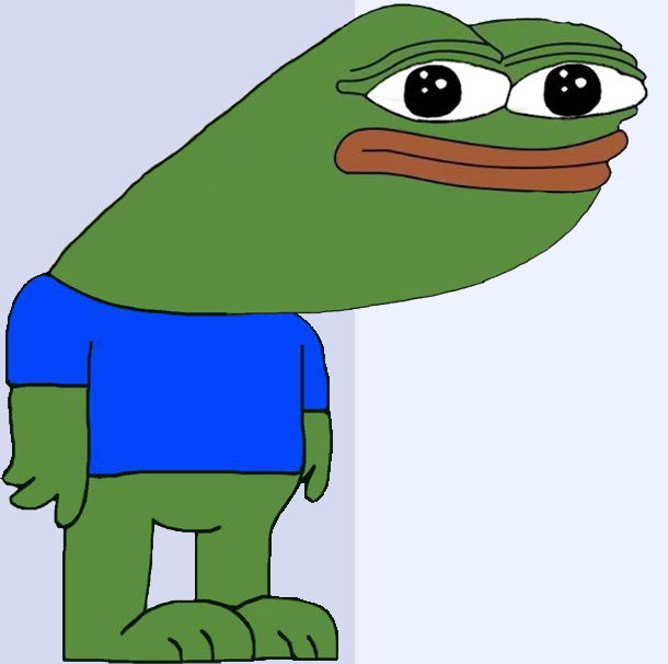 Pepe long face neutral look — Pepe meme