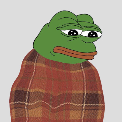 Pepe comfy sad face — Pepe meme