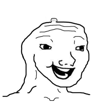 Brainlet wojak small brain — Brainlet meme