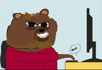 Bobo coom face short button — Bobo meme
