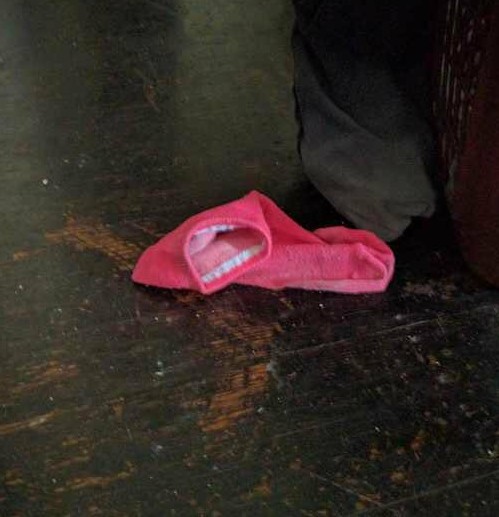 Pink sock — Reaction meme