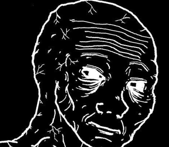 Dark wojak black white — Wojak meme