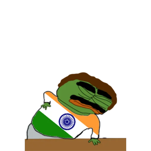 Sleeping flag shirt Jeet Degen sticker — Sticker Packs meme