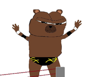 Bobo wrestler off top rope — Bobo meme