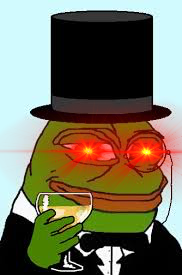 Pepe tux red eyes — Pepe meme