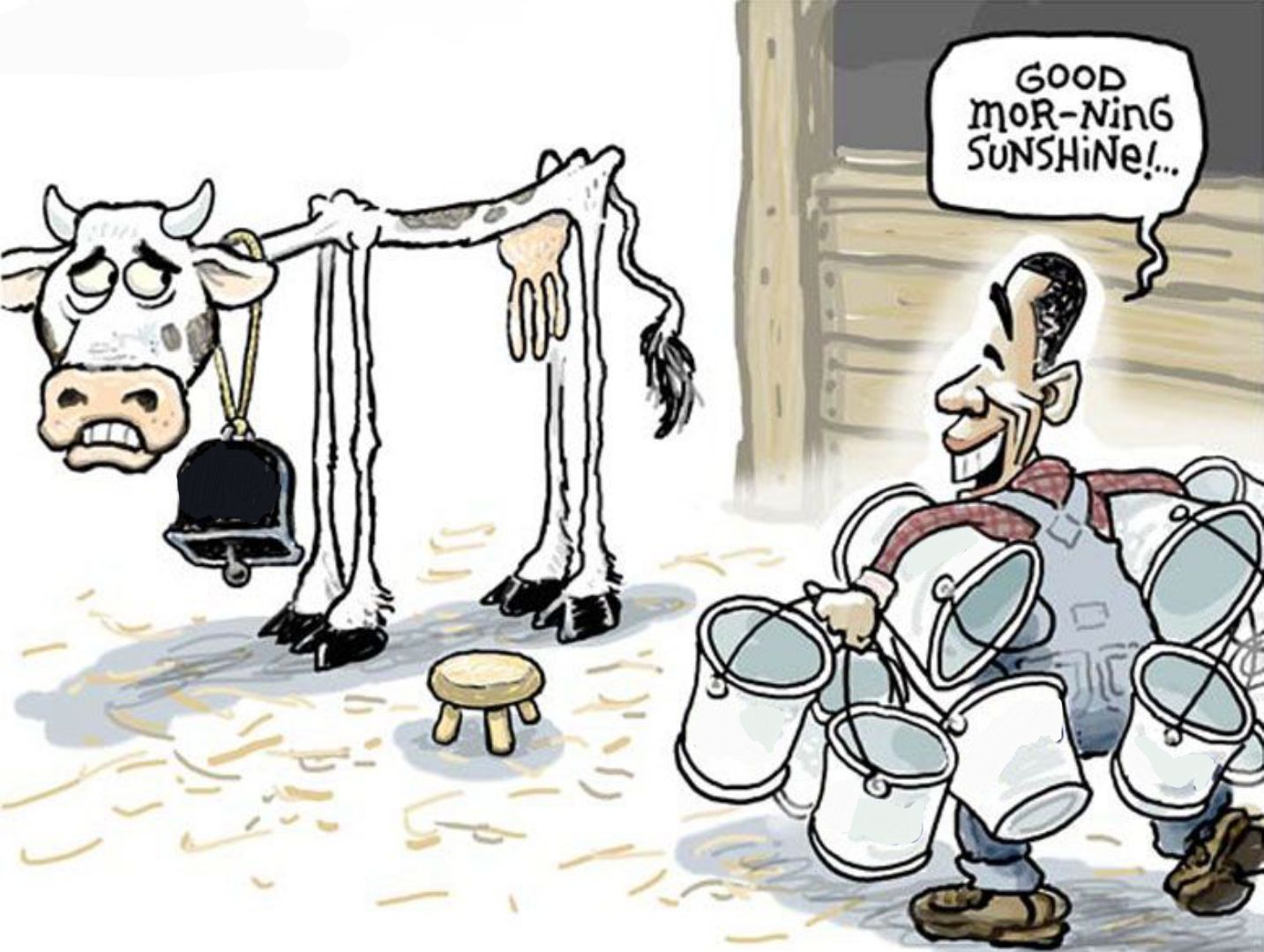 Milking the cow meme template — Templates meme