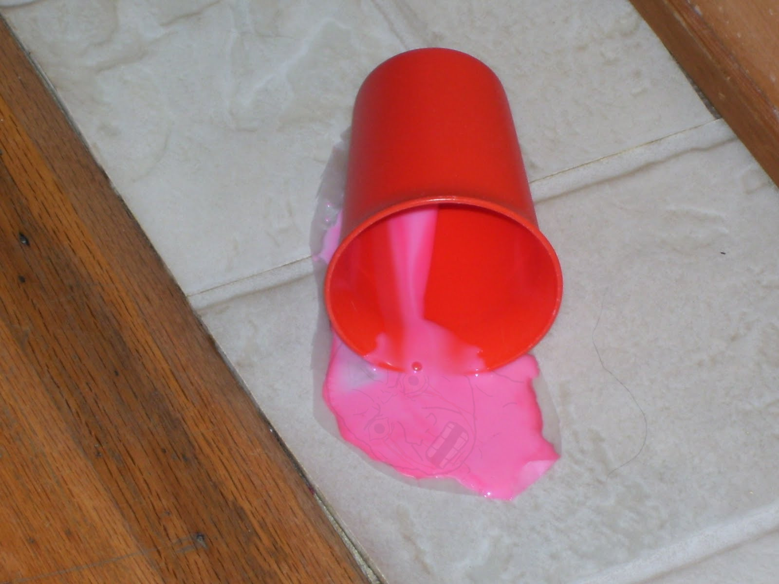 Pink wojak spilled cup — Wojak meme