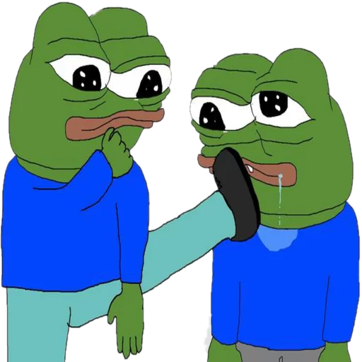 Being fed Frog Friends sticker — Sticker Packs meme