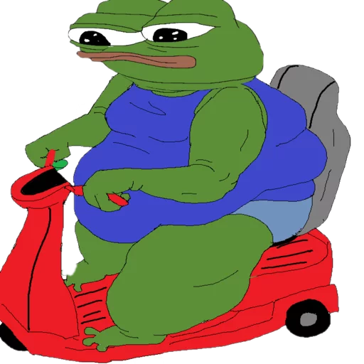 Mobility scooter Frog Friends sticker — Sticker Packs meme