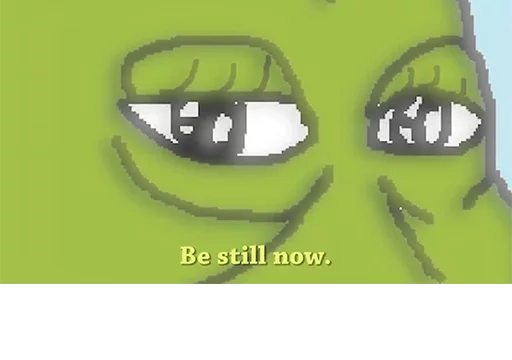 Be still meditation Groyper sticker — Sticker Packs meme