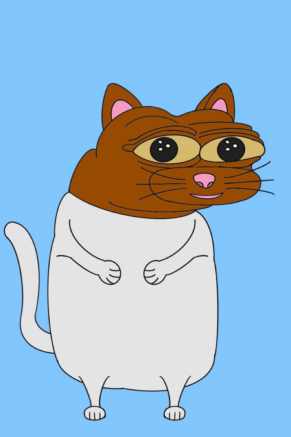 Pepe cat face body — Pepe meme