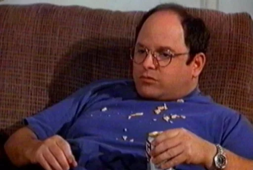 George costanza couch Cali Pack 3 sticker — Sticker Packs meme