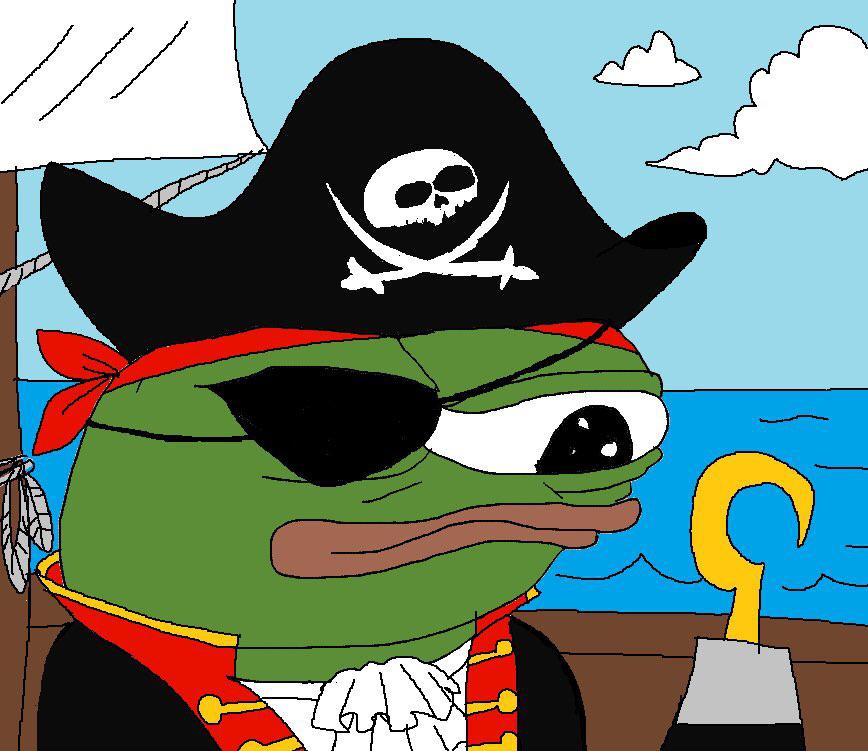 Pepe pirate with hook — Pepe meme
