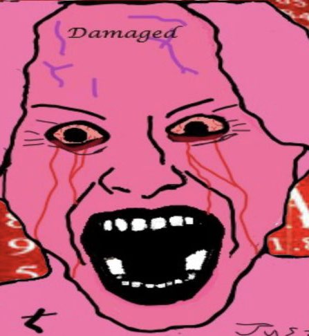 Pink wojak joker — Wojak meme