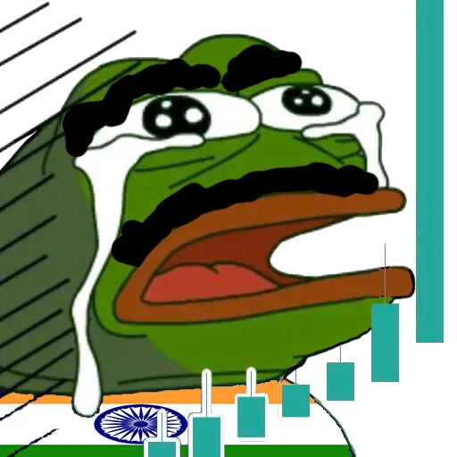 Chart panic Jeet Degen sticker — Sticker Packs meme