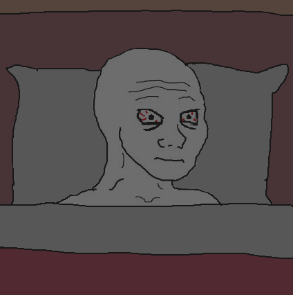 Wojak cant sleep — Wojak meme