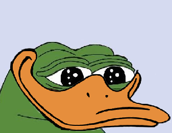 Pepe apu wearing duck bill mask — Apu meme
