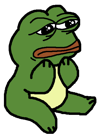 Pepe baby sad kicking feet — Pepe meme
