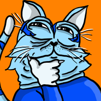 Toshi cat smug thinking — $TOSHI meme