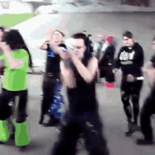 Cybergoth dance party — Reaction meme