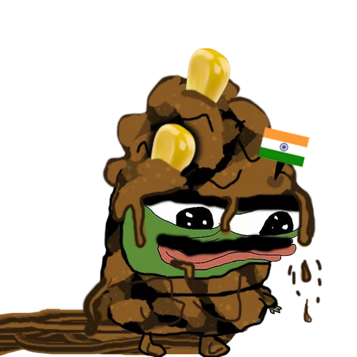 Covered in poop Jeet Degen sticker — Sticker Packs meme