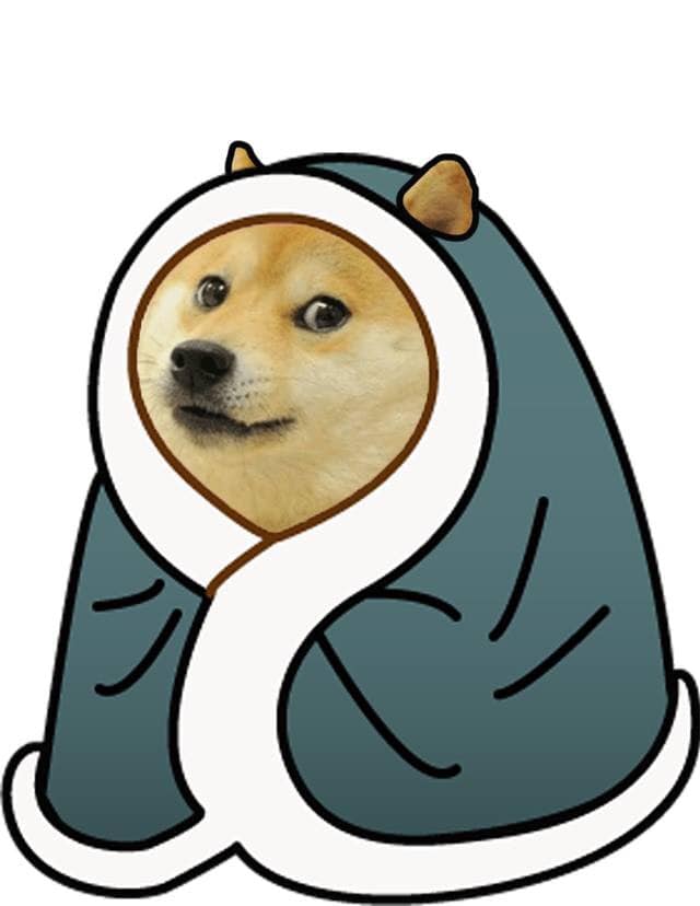 Doge in comfy blanket — Reaction meme