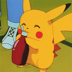 Pikachu Licking Ketchup — Reaction meme