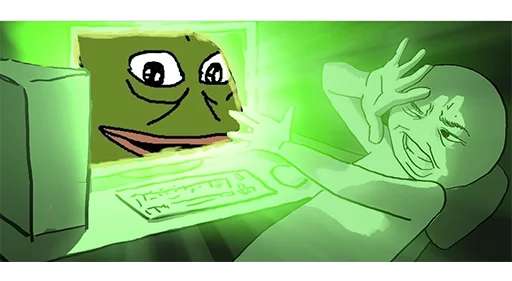 Computer wizard Groyper sticker — Sticker Packs meme