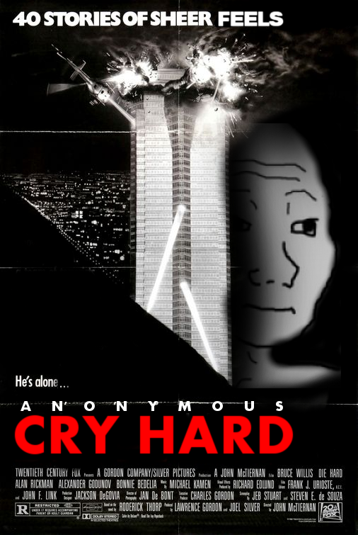 Wojak cry hard movie poster — Wojak meme