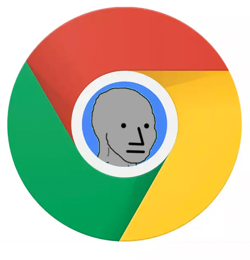Wojak npc google chrome — Wojak meme